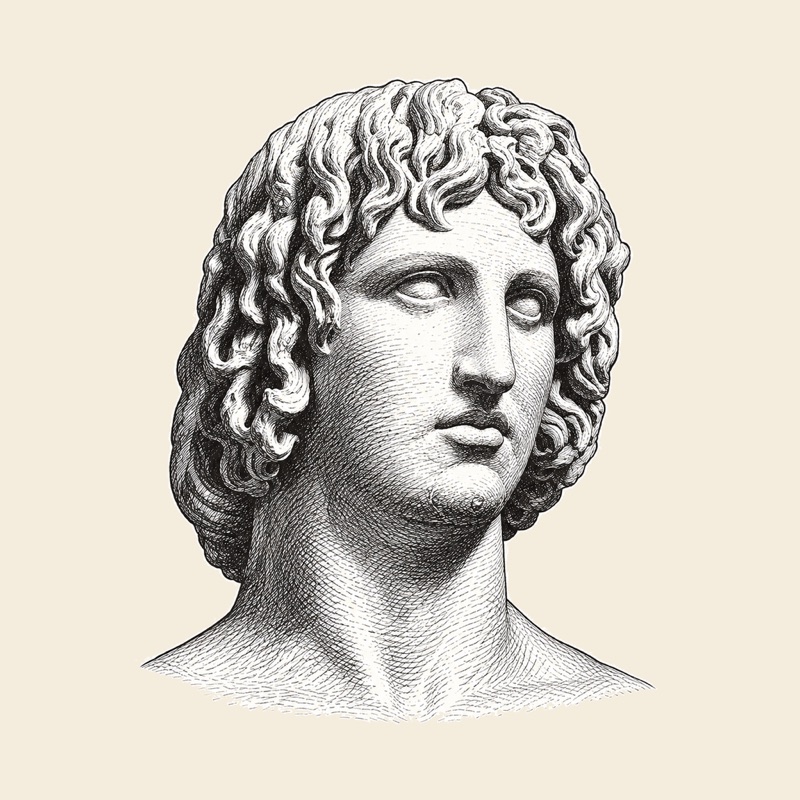 Engraved bust of Virgil, the narrator